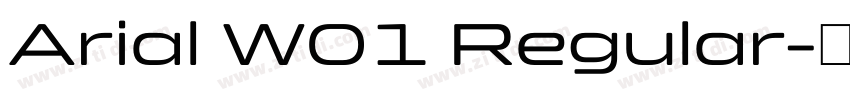 Arial W01 Regular字体转换